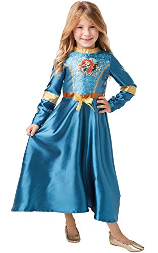 Rubies Disfraz oficial de princesa Disney Merida con lentejuelas, talla pequeña de 3 a 4 años, altura 104 cm