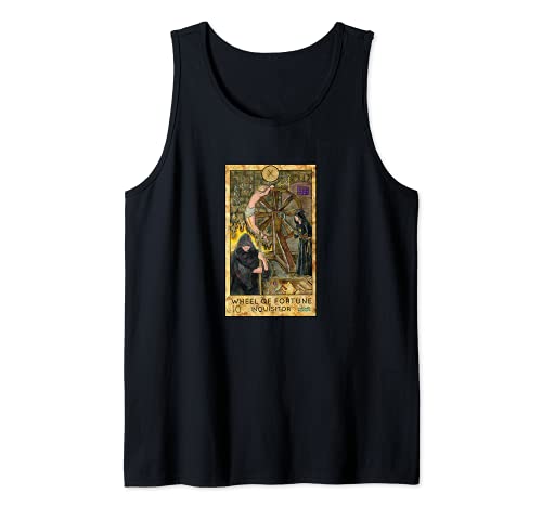 Rueda de tarjeta de tarot adivino Mystic Psychic Inquisitor Camiseta sin Mangas