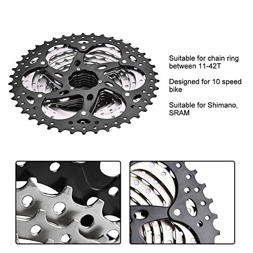 Rueda libre de bicicleta, rueda libre de cassette, piñón de rueda libre de 10 velocidades, piñón de rueda libre de cassette de bicicleta 11-42T, rueda libre de bicicleta de montaña de alta resistencia