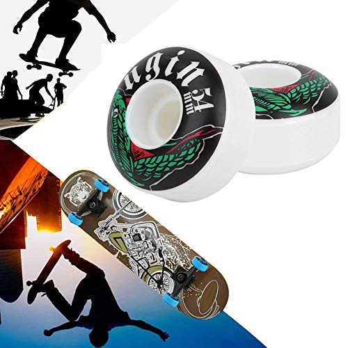 Ruedas de patineta, Ruedas de Tabla Larga de Patines de 54 * 32 mm PU Patín de Carretera Rueda de Patinaje de Alta Resistencia (4 Piezas)