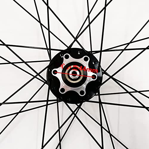 Ruedas Ruedas MTB 26 27.5 29 Pulgadas Juego Ruedas Bicicleta Montaña Llantas Doble Pared Freno Disco 8-10 Velocidades Cassette Hub 32H QR (Color : Gold, Size : 27.5in)