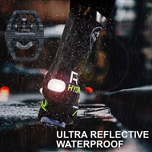 RUZER Bicicleta de Ciclismo Cubrebotas Impermeables Resistente al Viento Resistente a la Intemperie Cubre protección Reflectante Cubiertas de Neopreno Kevlar (Grande-XL: UK9/EU43 to UK12/EU47)