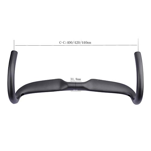 RXL SL Manillar Carbono 31.8mm UD Mate Cinta Manillar Bicicleta Carretera 400mm