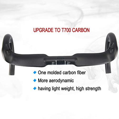 RXL SL Manillar de Carbono Carretera, 3K Mate, Negro, Ø 31,8 mm,420mm