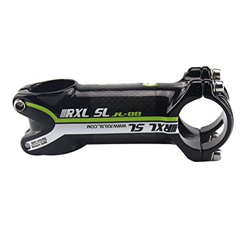 RXL SL potencias de Bici Carbono 28.6mm Potencia Manillar Carretera 31.8 * 80mm 3K Brillante Verde