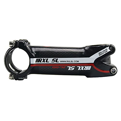 RXL SL potencias MTB Carbono 31.8mm 3K Brillante Rojo Fibra de Carbon+Aleación de Aluminio Potencia Bicicleta Carretera 80mm