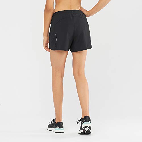 Salomon Agile Short - Corto ágil Mujer, Negro, M