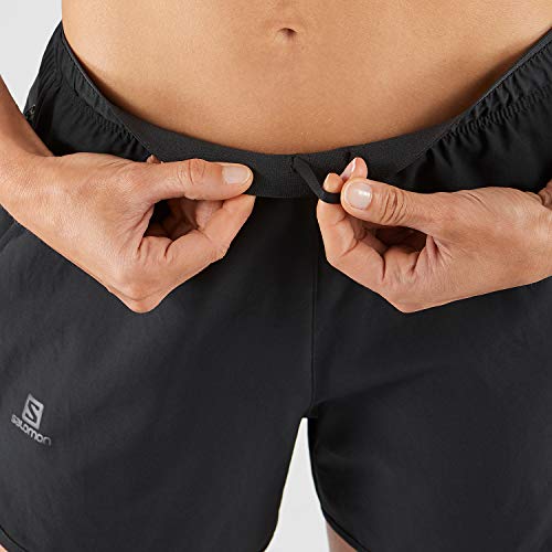 Salomon Agile Short - Corto ágil Mujer, Negro, M