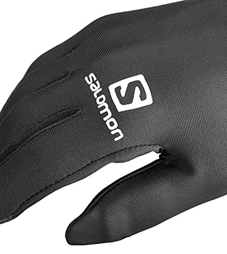 Salomon Agile Warm Glove Guantes de carrera de montaña/senderismo Hombre, Negro (Black), S