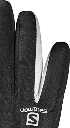 Salomon Force Dry Guantes de esquí y Snowboard, Mujer, Negro/Blanco (Black /White), M