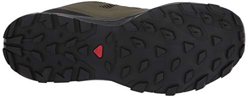Salomon Outline Gore-Tex (impermeable) Hombre Zapatos de trekking, Verde (Burnt Olive/Black/Safari), 40 ⅔ EU