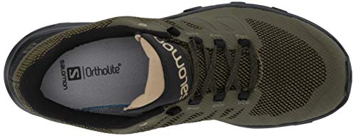 Salomon Outline Gore-Tex (impermeable) Hombre Zapatos de trekking, Verde (Burnt Olive/Black/Safari), 40 ⅔ EU