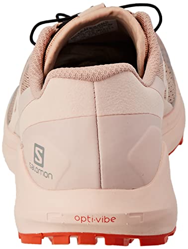 SALOMON Shoes Sense Ride 4, Zapatillas de Trail Running Mujer, Sirocco/Peachy Keen/Red Orange, 38 EU