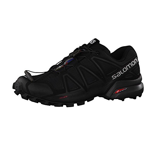 Salomon Speedcross 4, Hombre, Negro (Black/Black Metallic), 43 ⅓ EU