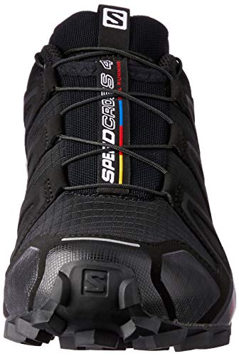 Salomon Speedcross 4 Mujer Zapatos de trail running, Negro (Black/Black/Black Metallic), 39 ⅓ EU