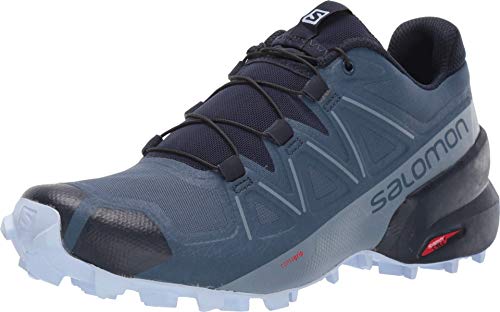 Salomon Speedcross 5 Wide W, Trail Running Mujer, Sargasso Blazer-Tienda de campaña, Color Azul Marino, 38 EU