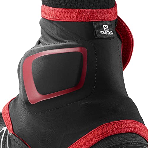 Salomon Trail Gaiters High - Polainas bajas para senderismo y carrera, Protección para los tobillos Unisex adulto, Negro (Black), M