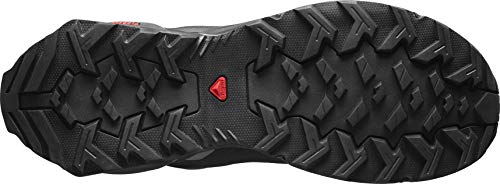 Salomon X Reveal Hombre Zapatos de trekking, Negro (Black/Black/Quiet Shade), 43 ⅓ EU