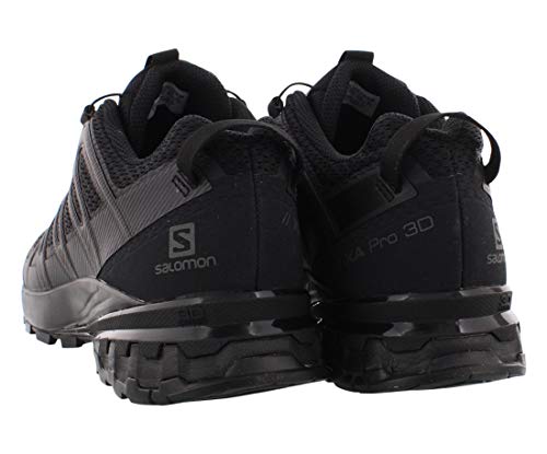 Salomon XA Pro 3D V8 Hombre Zapatos de trail running, Negro (Black/Black/Black), 48 EU