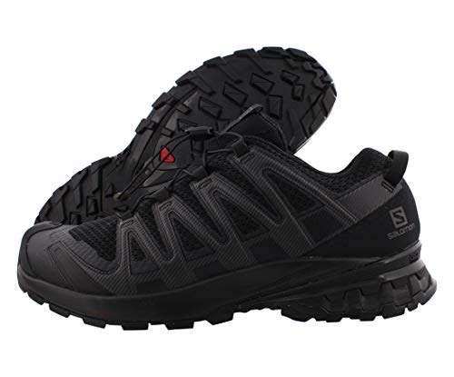 Salomon XA Pro 3D V8 Hombre Zapatos de trail running, Negro (Black/Black/Black), 48 EU