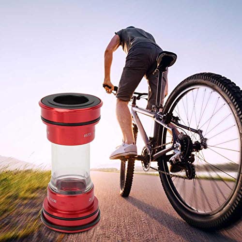 SALUTUYA Mejorar la Experiencia de conducción Eje de pedalier de Bicicleta Eje de pedalier Disponible, para la Serie Shimano(Red)