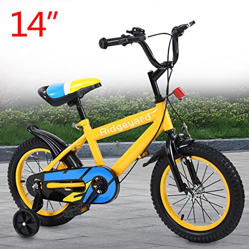 Samger Bicicleta de 14 Pulgadas con Pedales para Niño y Niña, Altura Ajustable, para Viajes, Compras, Ocio