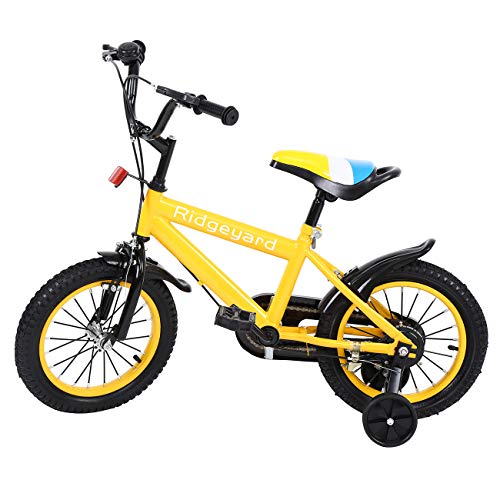 Samger Bicicleta de 14 Pulgadas con Pedales para Niño y Niña, Altura Ajustable, para Viajes, Compras, Ocio