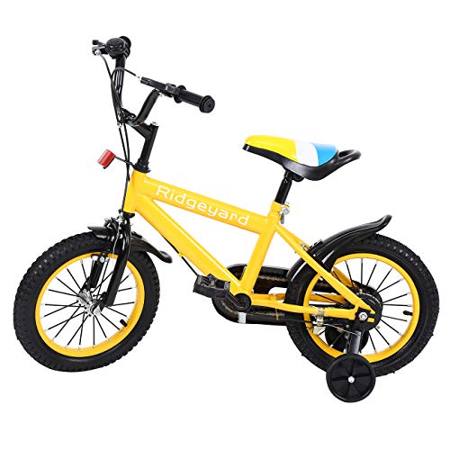 Samger Bicicleta de 14 Pulgadas con Pedales para Niño y Niña, Altura Ajustable, para Viajes, Compras, Ocio