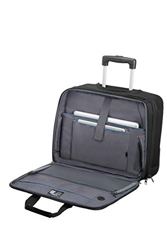 Samsonite Vectura Evo - Maletín para portátil con ruedas 17.3 pulgadas, 46 cm, 27.5 L, Negro (Black)