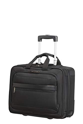 Samsonite Vectura Evo - Maletín para portátil con ruedas 17.3 pulgadas, 46 cm, 27.5 L, Negro (Black)