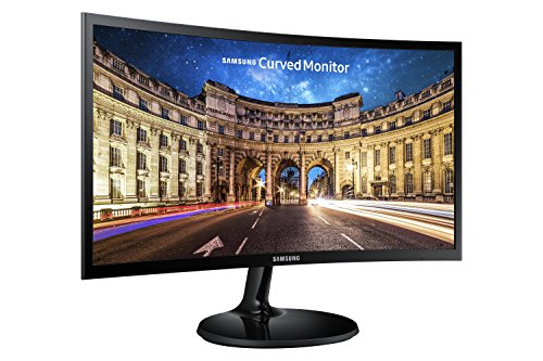 SAMSUNG C24F390 - Monitor Curvo de 24'' (Full HD, 4 ms, 60 Hz, FreeSync, Flicker-Free, LED, VA, 16:9, 3000:1, 1800R, 250 cd/m², HDMI, Base Redonda) Negro, 2020 Model