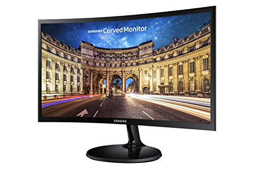 SAMSUNG C24F390 - Monitor Curvo de 24'' (Full HD, 4 ms, 60 Hz, FreeSync, Flicker-Free, LED, VA, 16:9, 3000:1, 1800R, 250 cd/m², HDMI, Base Redonda) Negro, 2020 Model