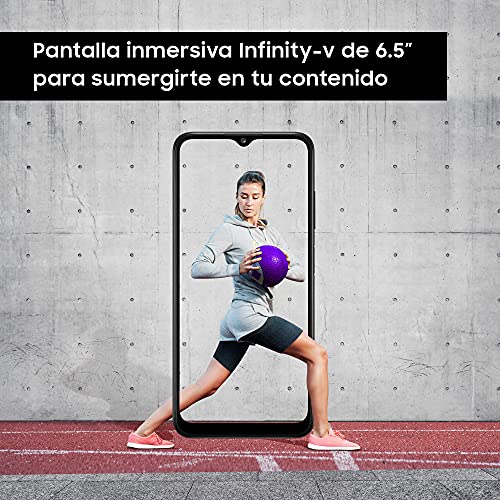 Samsung Galaxy-A03s | Smartphone con pantalla de 6.5" TFT LCD HD+ | 3GB RAM y 32GB memoria interna ampliables | 5.000 mAh batería y carga rápida 15W | Color Negro [Versión española]