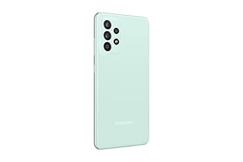 Samsung Smartphone Galaxy A52s 5G con Pantalla Infinity-O FHD+ de 6,5 Pulgadas, 6 GB de RAM y 128 GB de Memoria Interna Ampliable, Batería de 4500 mAh y Carga Superrápida Verde (Version ES)