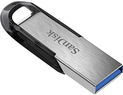 SanDisk Ultra Flair Memoria flash USB 3.0 de 128 GB, con carcasa de metal duradera y elegante y hasta 150 MB/s de velocidad de lectura, Negro