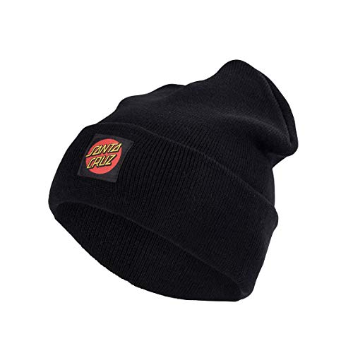 Santa Cruz Classic Label Dot Gorro - Black - talla única