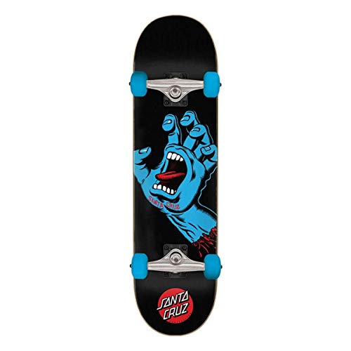 Santa Cruz Screaming Hand 8.0" compleet Skateboard Black Blue