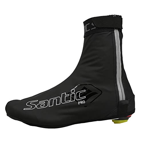 Santic Cubrezapatillas Ciclismo Carretera/MTB Invierno Impermeable Cubrezapatillas Bicicleta para Hombre y Mujer EU 43-44