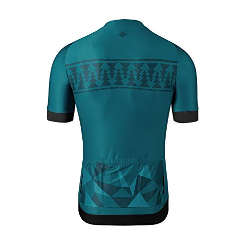 Santic Maillot Ciclismo Hombre Maillot Bicicleta con Mangas Cortas Camiseta Ciclismo Verano Verde EU L