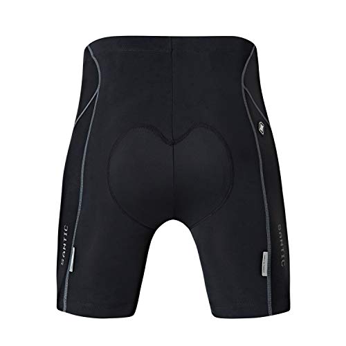 Santic Pantalon Ciclismo Hombre Corto Pantalones Bicicleta Hombre Ciclismo Shorts Montaña/MTB Acolchado con Badana/Almohadilla EU L