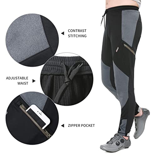 Santic Pantalon Ciclismo Hombre Largos Invierno Térmicos MTB Bicicleta Pantalon