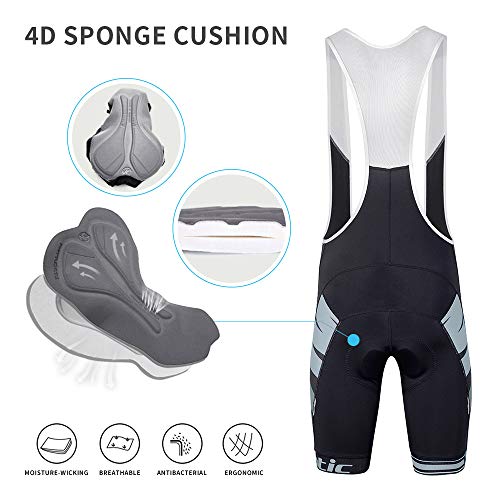 Santic Ropa Ciclismo Verano Hombre Set Ciclismo Maillot y Culotte Bicicleta Pad Traje MTB Spinning Bicicleta de Carretera Transpirable