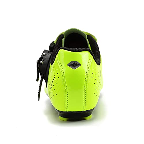 Santic Zapatillas Ciclismo Carretera Zapatillas Bicicleta para Hombres y Mujers Verde EU 46