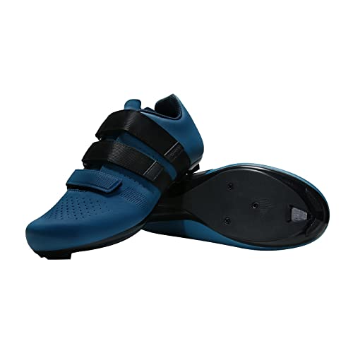 Santic Zapatillas Ciclismo Hombre Calzado Ciclismo Hombre Carretera Zapatillas Bicicleta Azul EU 43