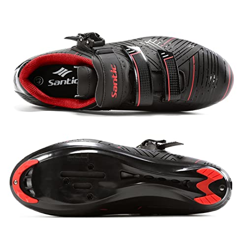 Santic Zapatillas Ciclismo Hombre Carretera Zapatillas Bicicleta Montaña MTB para Hombres Megro EU 44