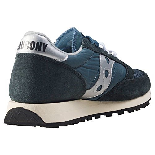 Saucony Jazz Original Vintage, Zapatillas de Cross Unisex Adulto, Azul (Blue/Navy/Silver 4), 49 EU