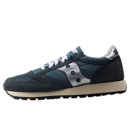 Saucony Jazz Original Vintage, Zapatillas de Cross Unisex Adulto, Azul (Blue/Navy/Silver 4), 49 EU