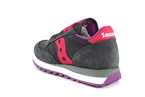 Saucony Jazz Original, Zapatillas de Cross Mujer, Gris (Charcoal/Pink), 37 EU