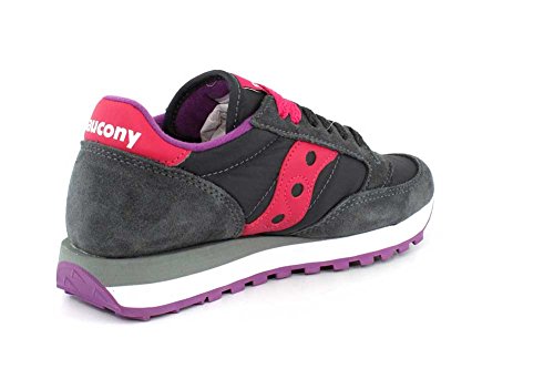 Saucony Jazz Original, Zapatillas de Cross Mujer, Gris (Charcoal/Pink), 37 EU