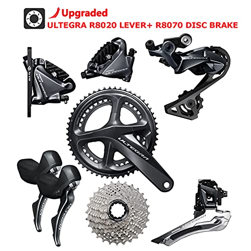 SAVADECK Carbon Gravel Road Bike, 700cX40c Carbon Trail Gravelcon Shimano R8070 y ULTEGAR R8000 Freno de Disco hidráulico de 22 velocidades y Bicicleta de Equilibrio de Fibra de Carbono (Gris, 54cm)